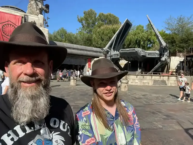 Mark and Trey at Disneyland